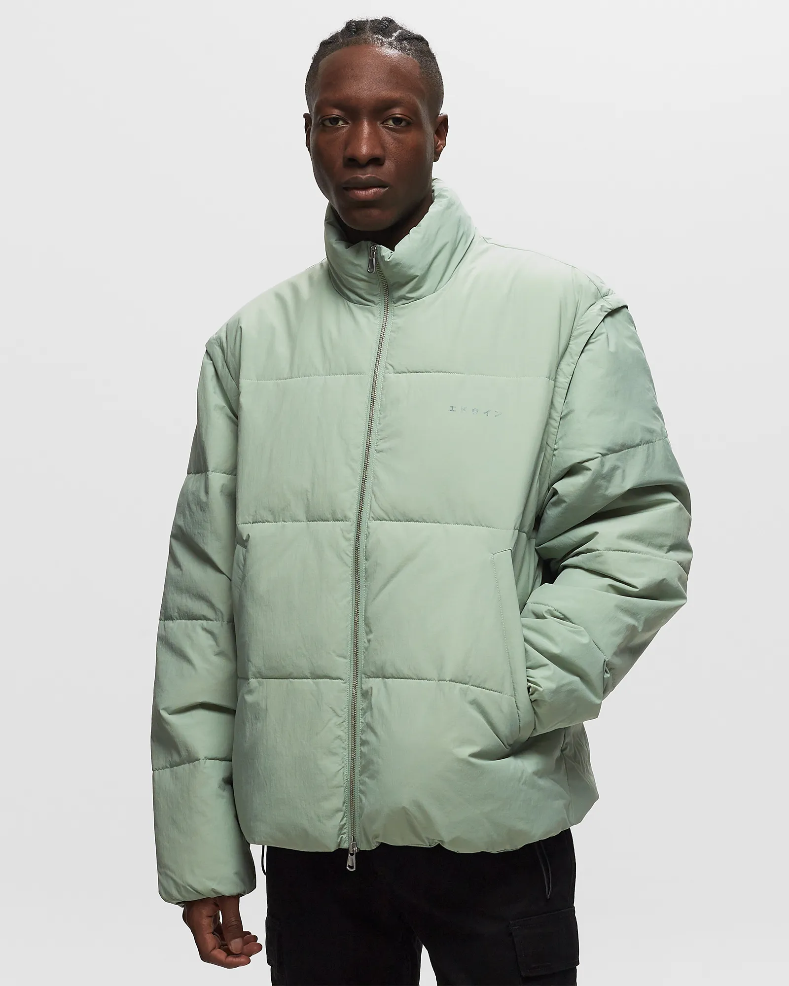 Edwin Detachable Sleeves Puffer