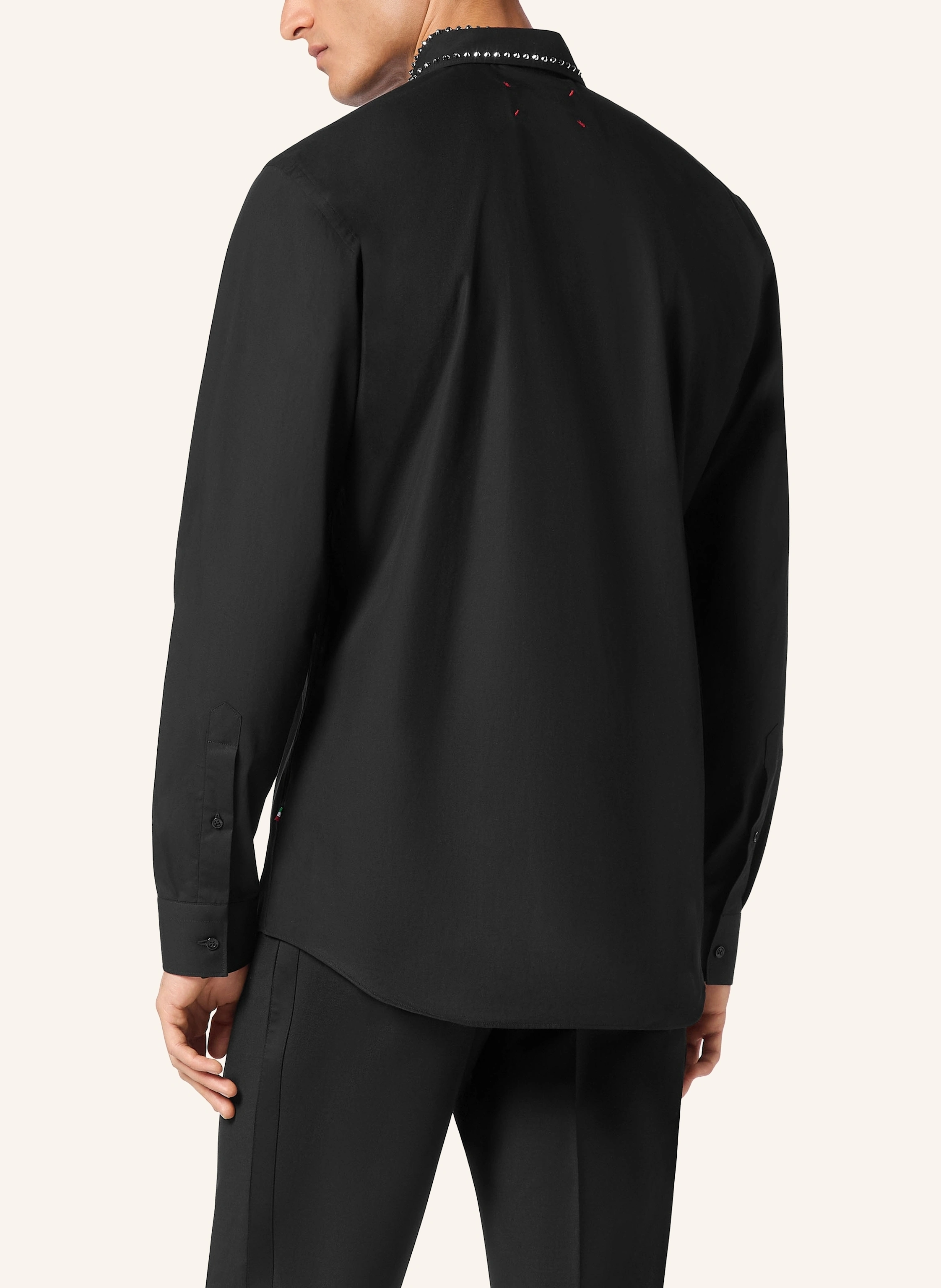 PHILIPP PLEIN Hemd mit Steinenbesatz Slim Fit