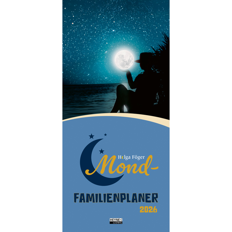 Heyne Familienplaner 2026 Mond, 1 Monat / Seite