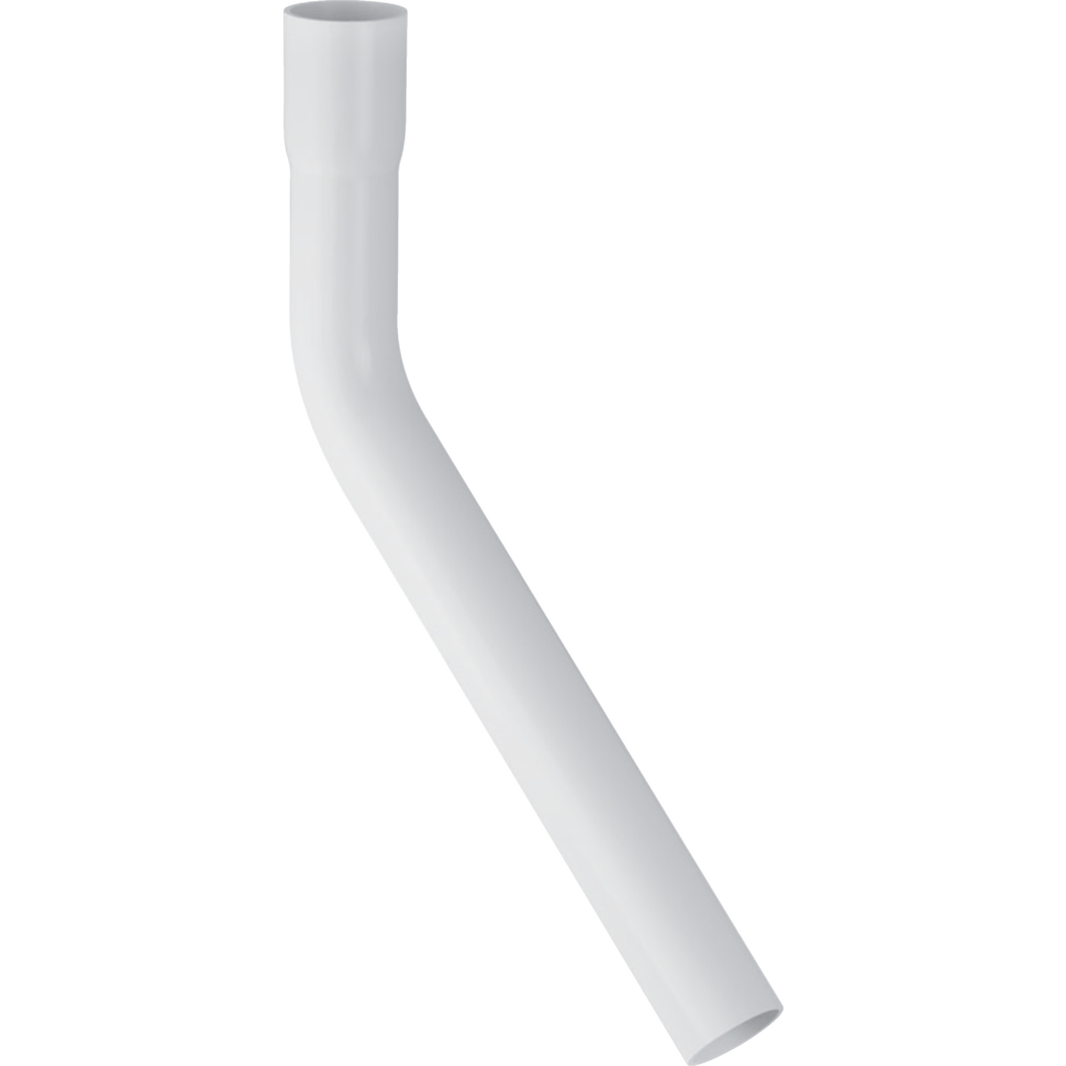 Geberit spoelbocht 45° met lijmmof voor verl. buis/bocht 30x10cm Ø44mm alpien wit