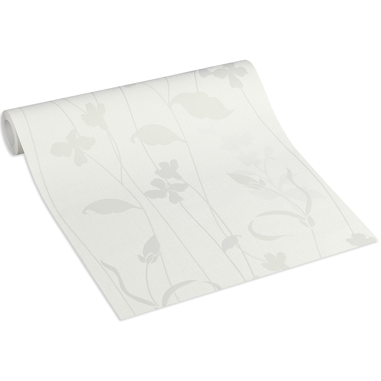 profitan Vliestapete - creme - Blumenranke - 10 Meter