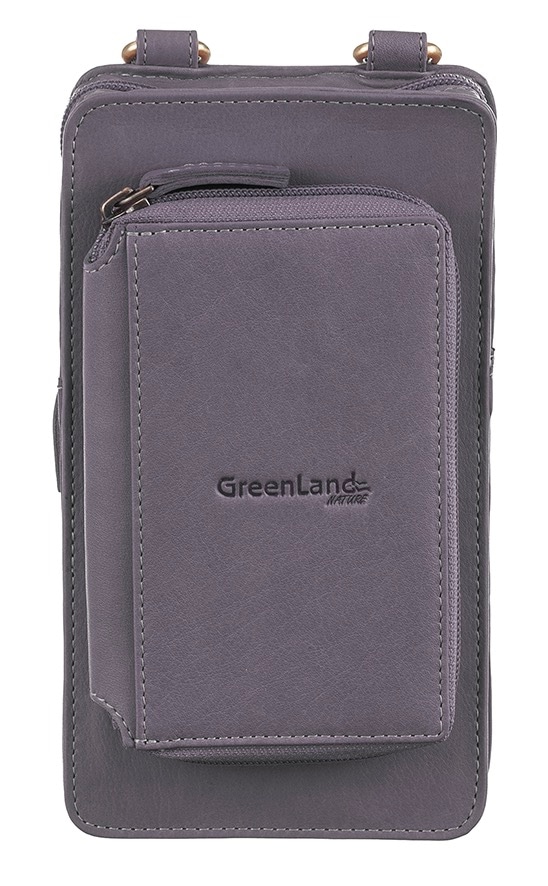 GreenLand Nature Handytasche »NATURE Soft« mit aufgesetzter Börse und RFID-Schutz