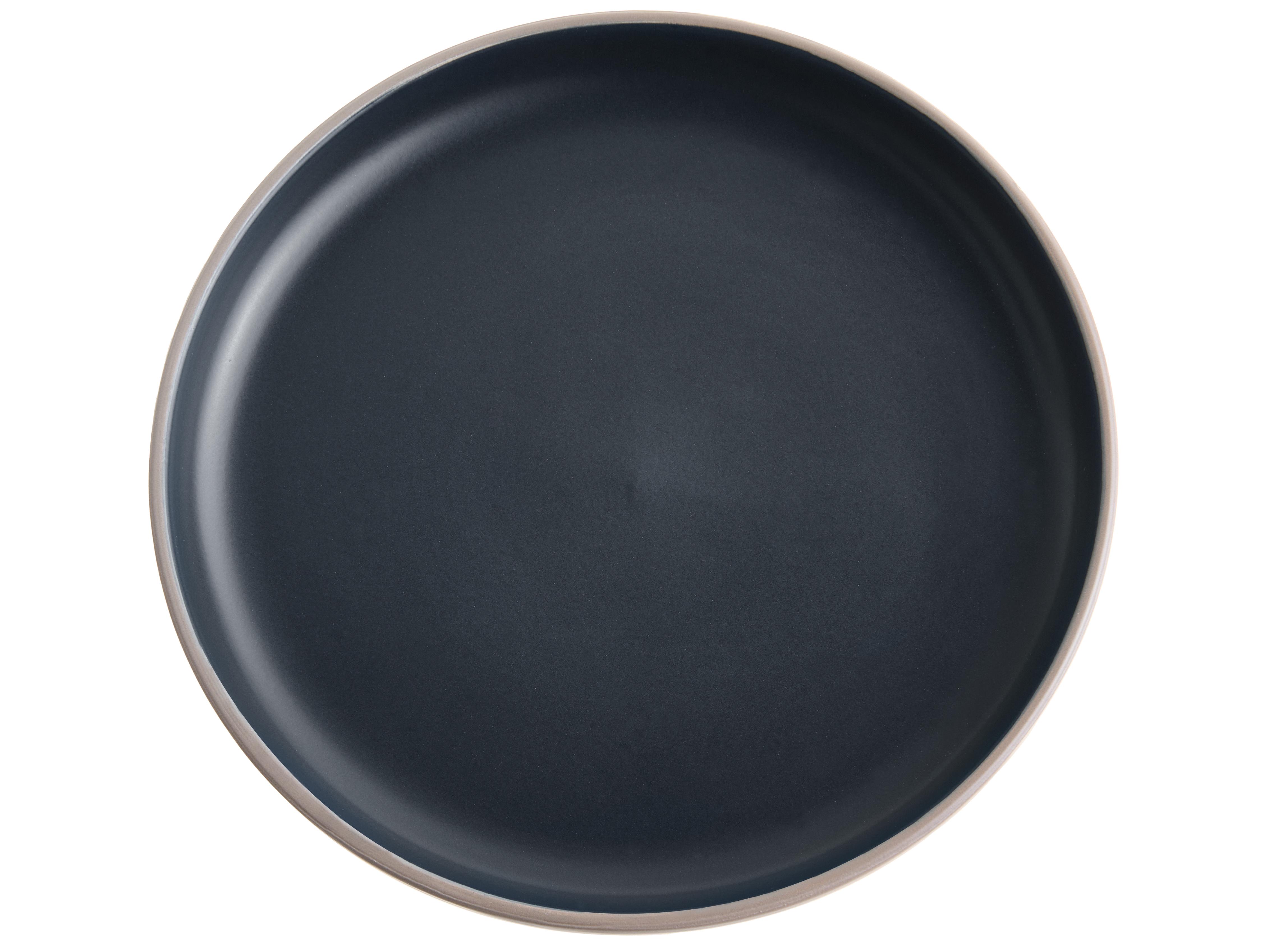 16-delige serviesset NUTMEG Steengoed Zwart/beige
