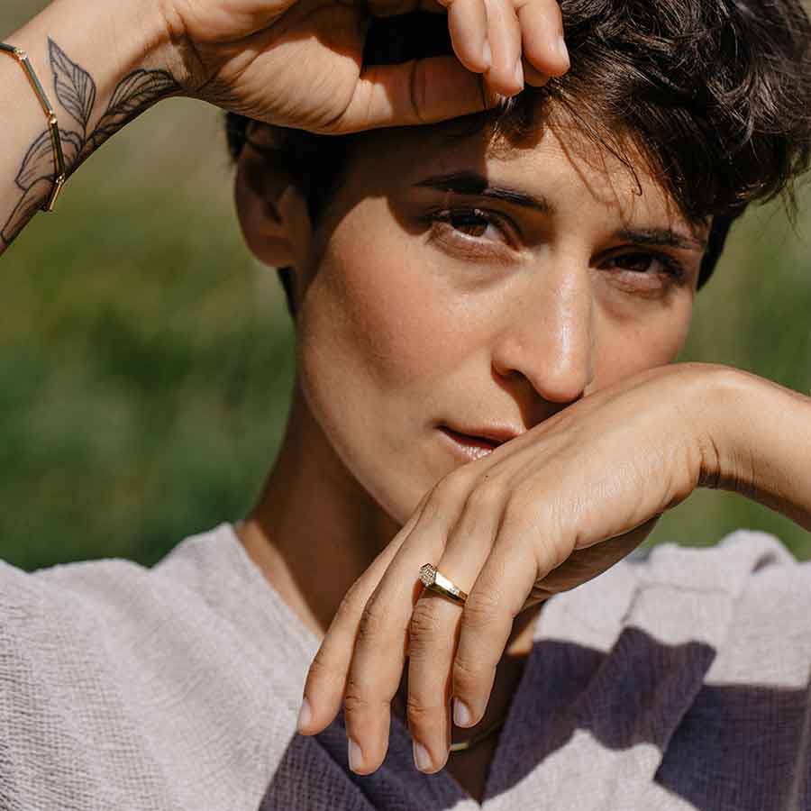 Bague Sunray Signet Maren Jewellery
