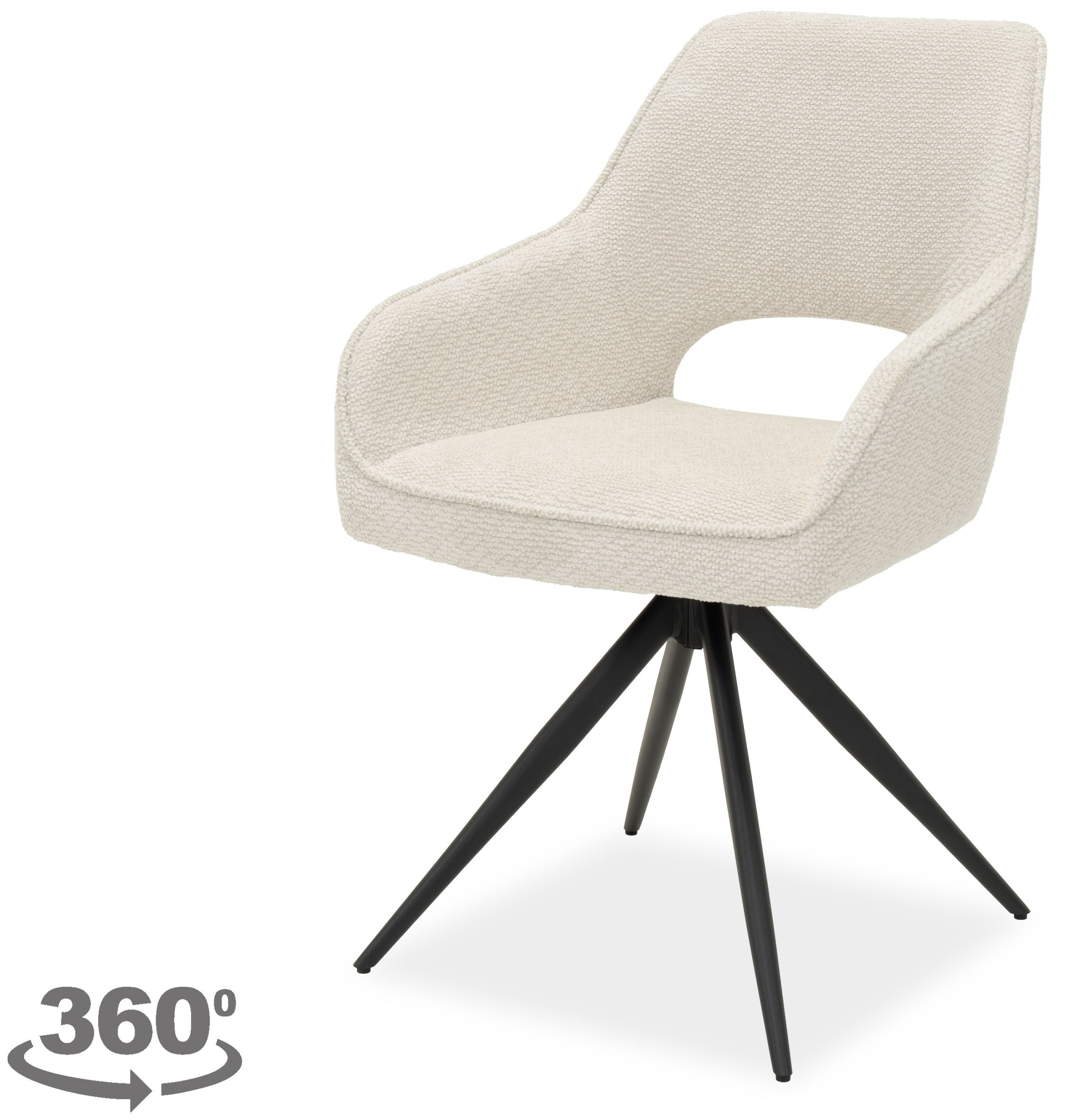 Eetkamerstoel Egon 25 Naturel Soren B60 x D59 x H91 cm