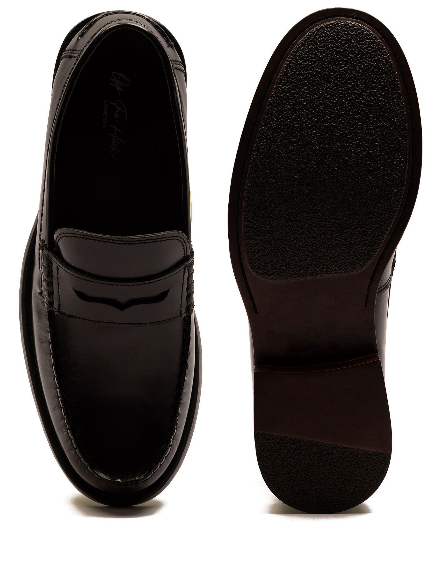 Zwart - Off The Hook Monro Loafer Formal Casual Slip-On Leather Shoes