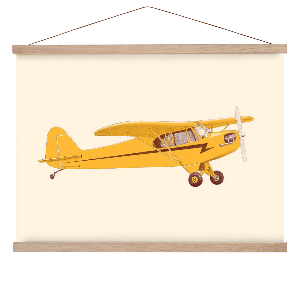 Little Yellow Club - Flugzeug von Florent Bodart