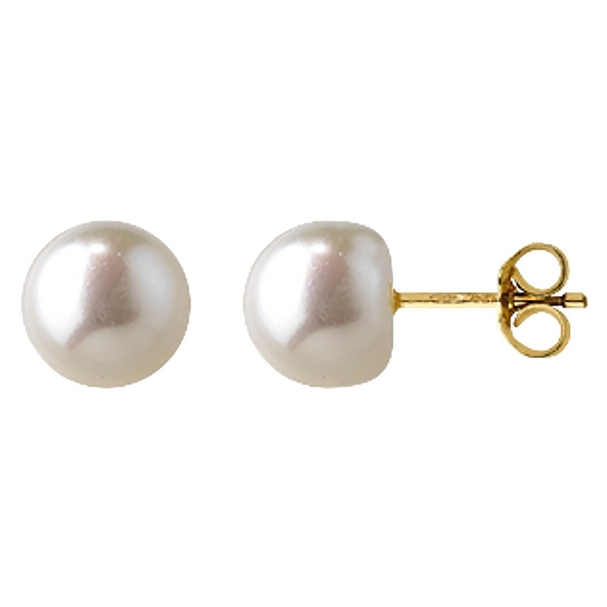 Boucles d'oreilles Brillaxis perle de culture 9/9.5