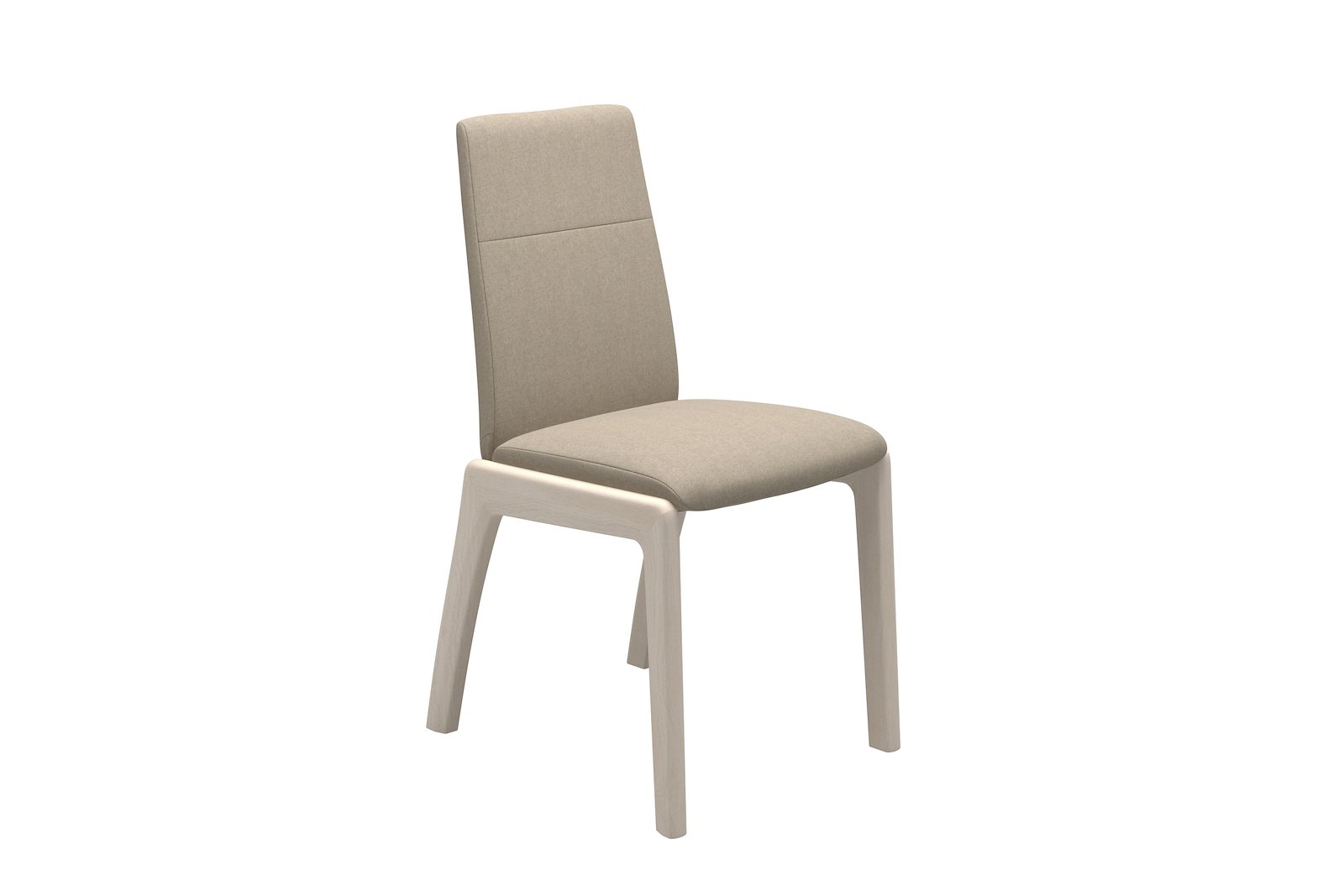 Chilli spisestol Tekstil Calido - Light Beige - Whitewash