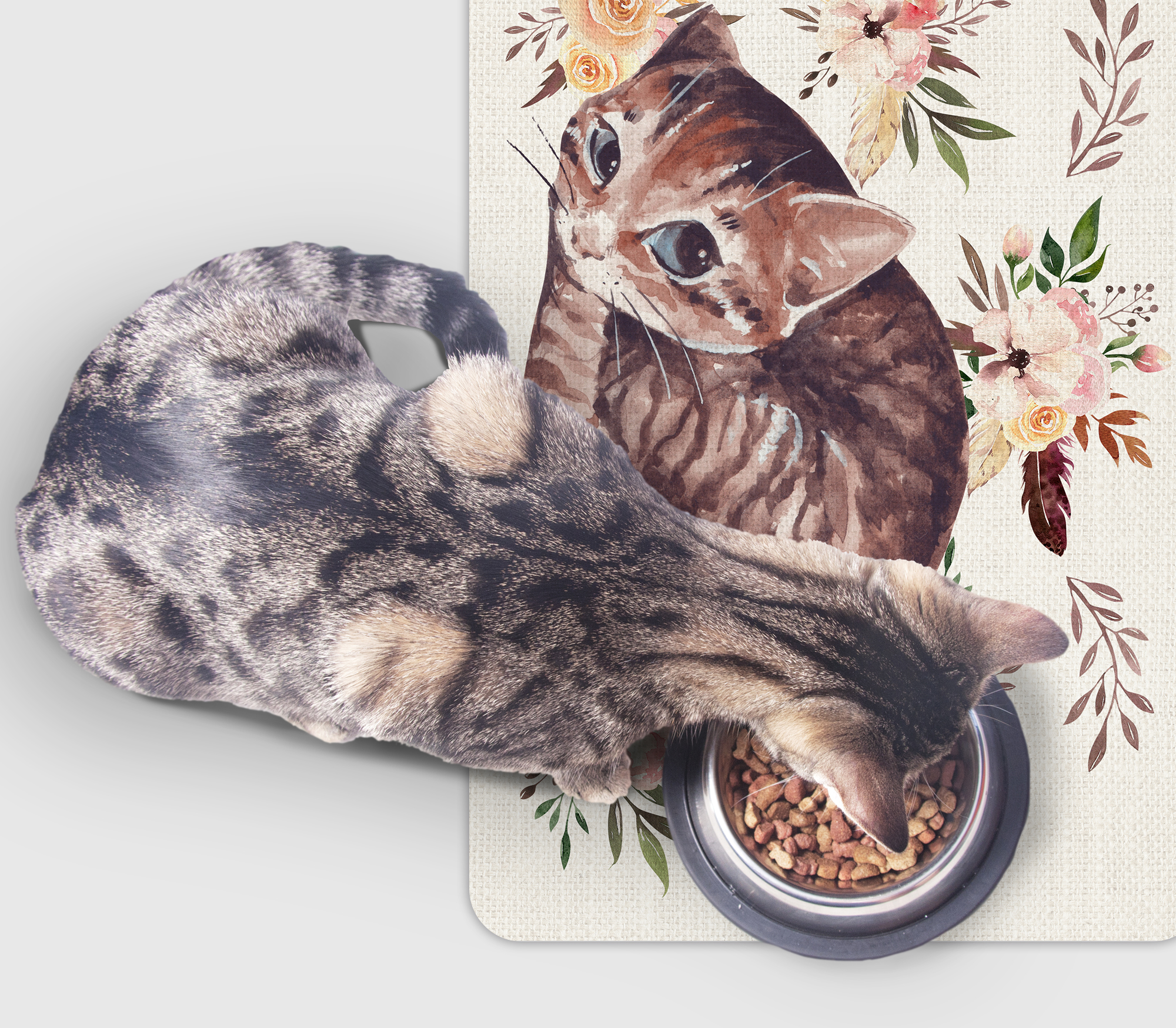 Tapete de vinil para animais de estimação VINILIKO, Gato Doce, 48x75 cm