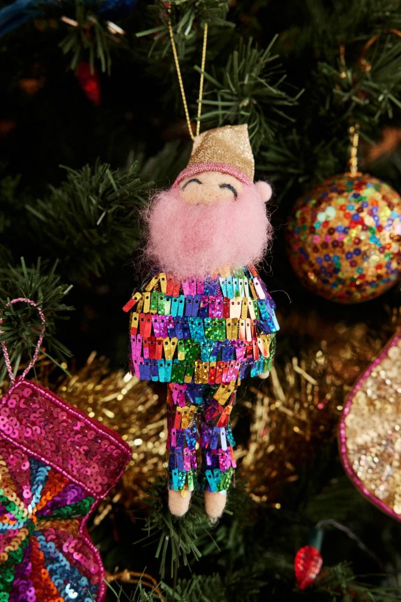 Suspension Père Noël disco Surprise Partie !