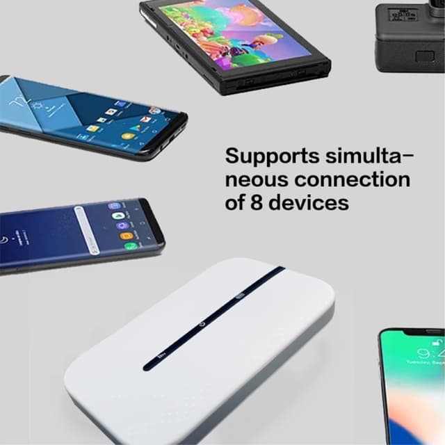 Bærbar 4G LTE-router 150 Mbps højhastighedslomme WiFi Hotspot-modem EU-version