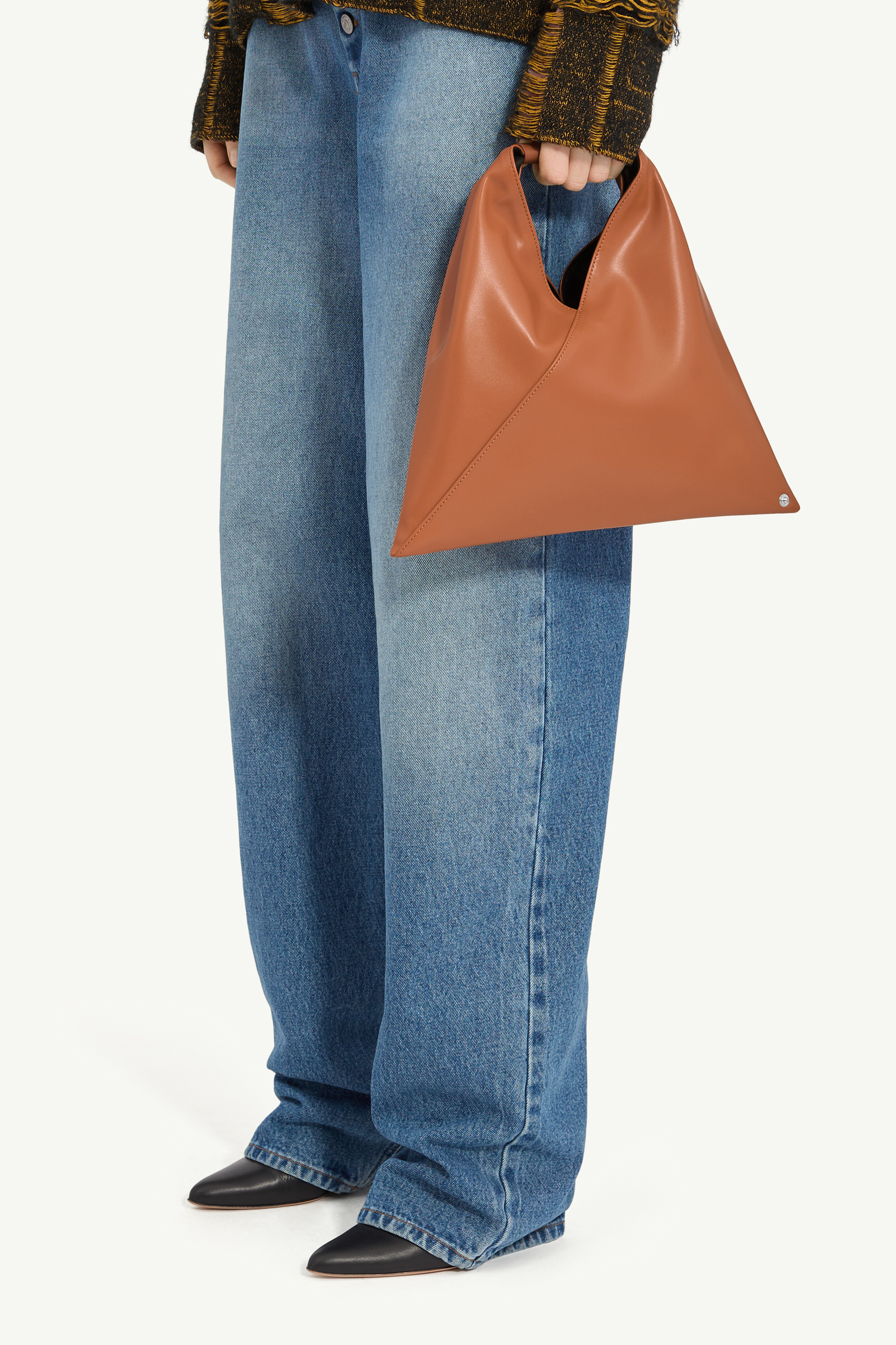 Sac Japanese bag classic mini pour femme | MM6 Brun Adobe