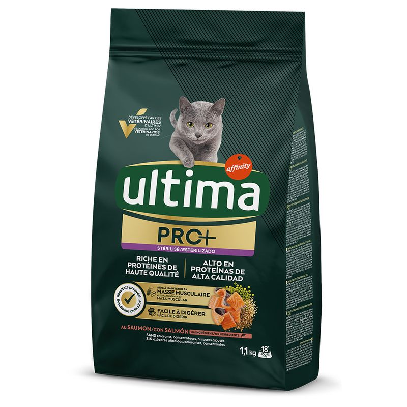 Ultima PRO+ Stérilisé saumon pour chat