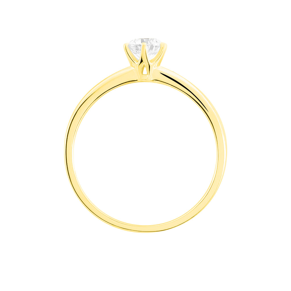 Bague Solitaire Natalia Or Jaune Diamant