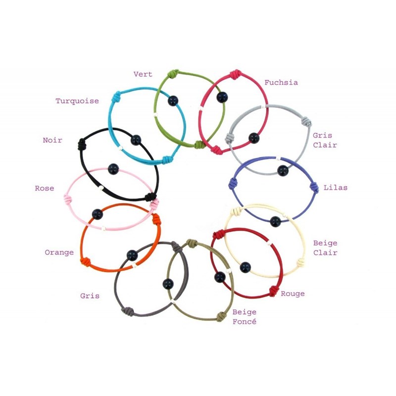 Bracelet La Perle de Culture Noire des Poulettes - Classics - Beige