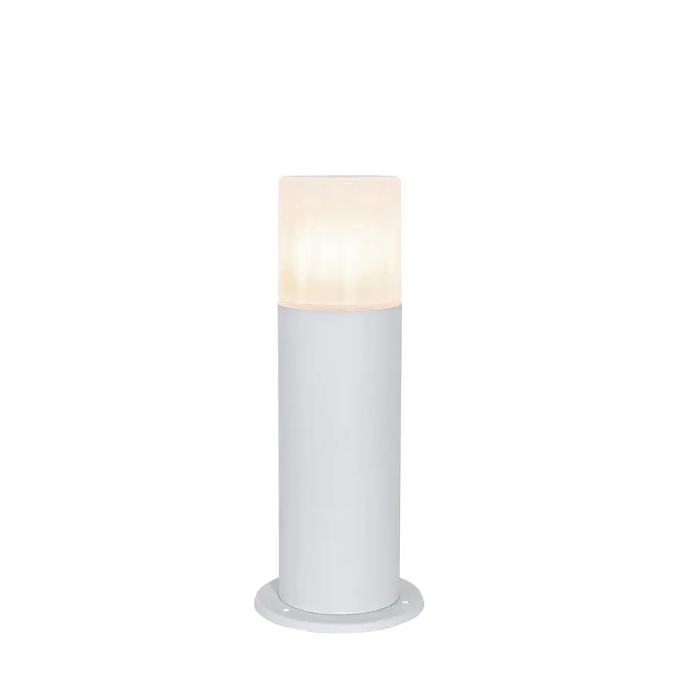 Qazqa staande buitenlampen odense wit e27
