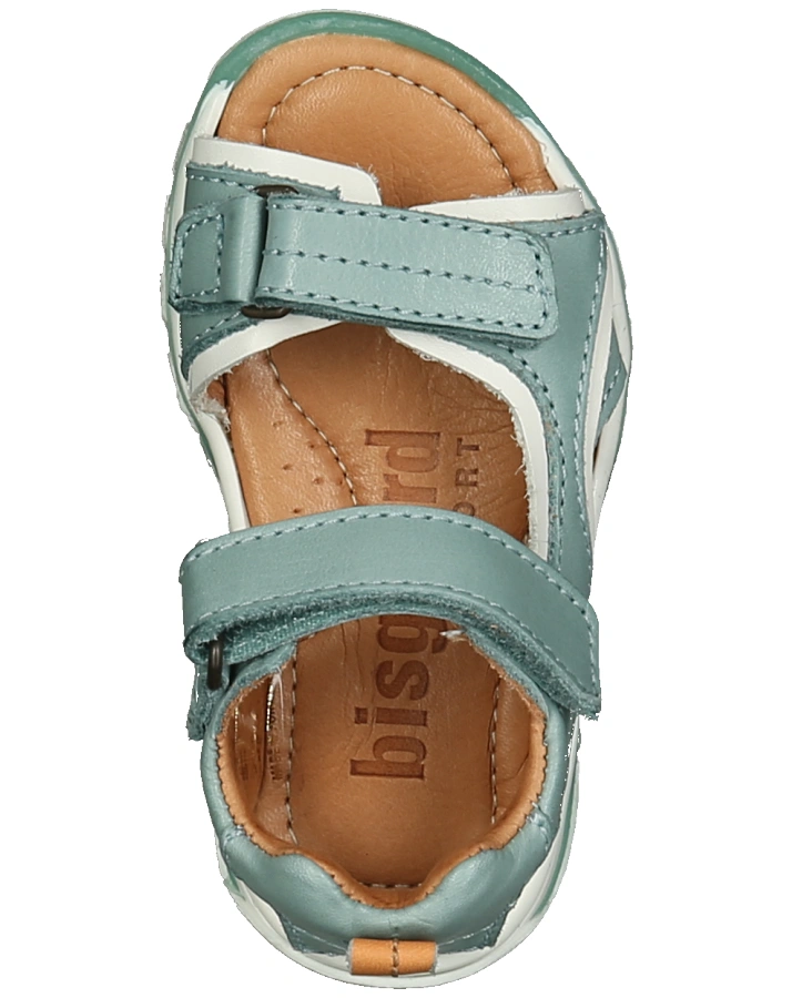 Leder-Sandalen ARTHUR mit Klett in mint