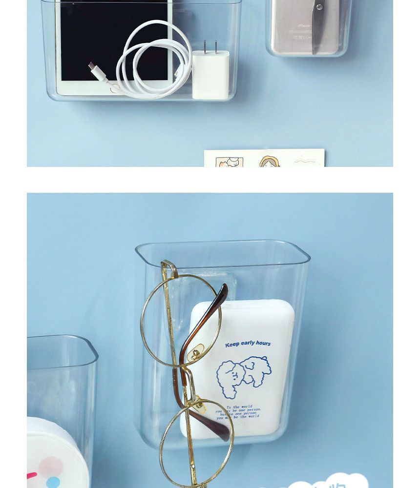 NEJA - Transparante zelfklevende wandorganizer (verschillende uitvoeringen)