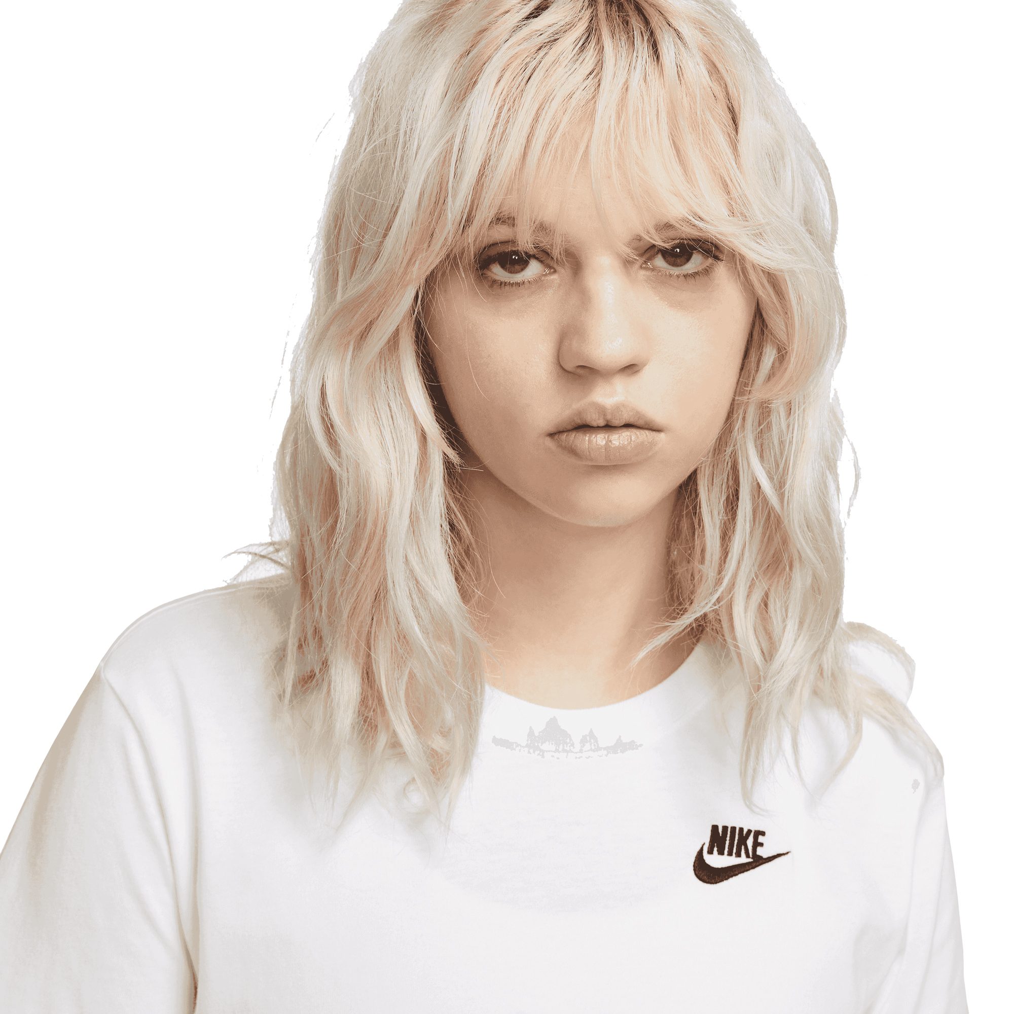 Nike Sportswear Club Essentials T-Shirt Damen weiß