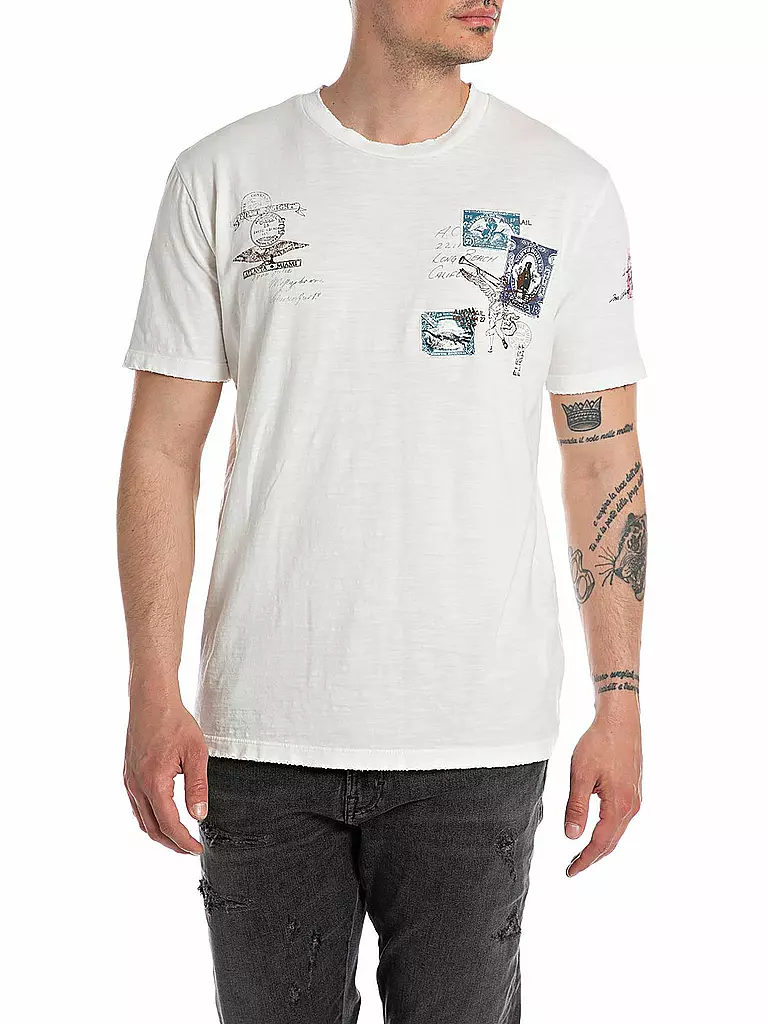 REPLAY T-Shirt  weiss