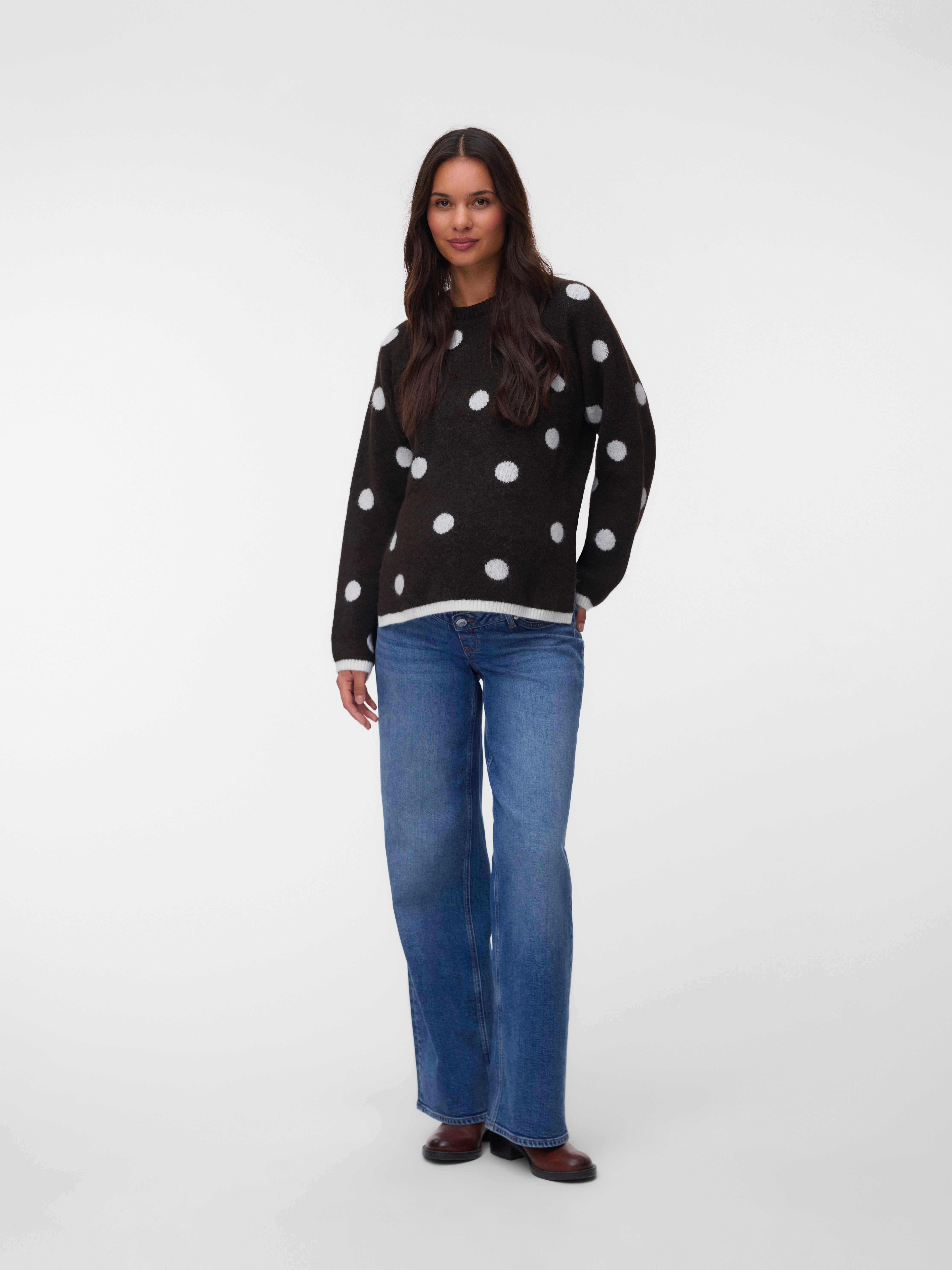Regular fit O-hals Zwangerschap Pullover
