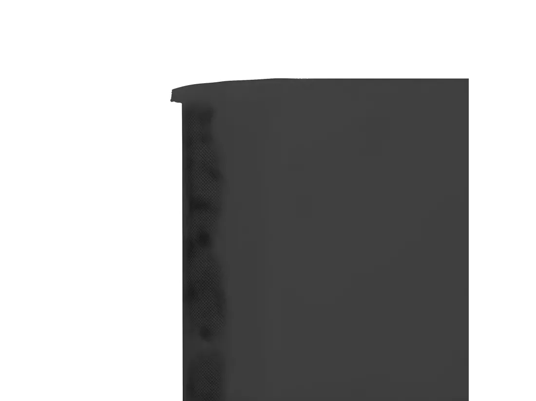 Paravent 9 panneaux Tissu 1200 x 80 cm Anthracite