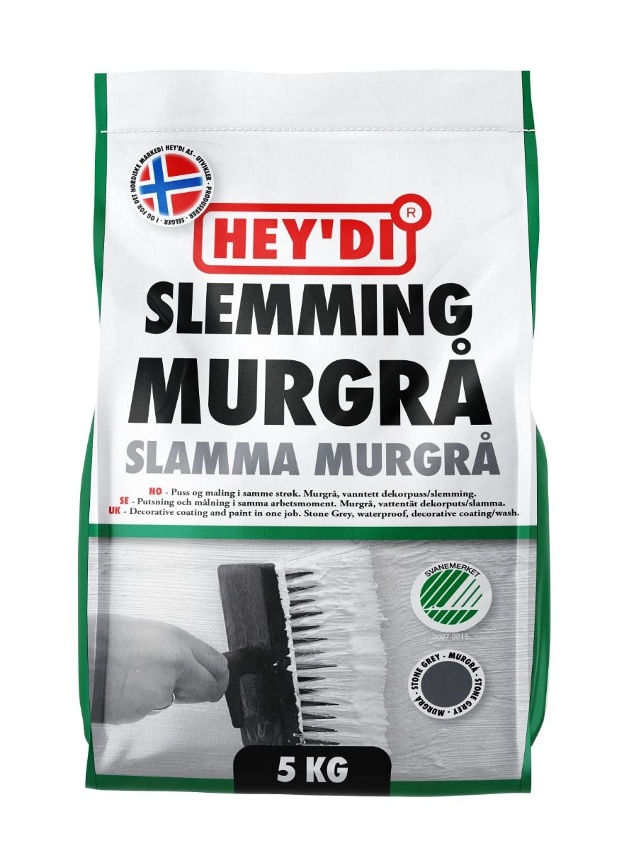 SLEMMING HEY'DI MURGRÅ 5KG
