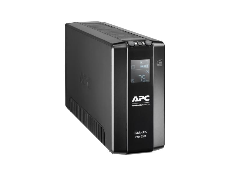 APC USV BR650MI 650 VA / 390 W Back UPS Pro BR 650 VA, 6 Ausgänge, AVR, LCD-Schnittstelle, Batterie 12V, 7.0Ah