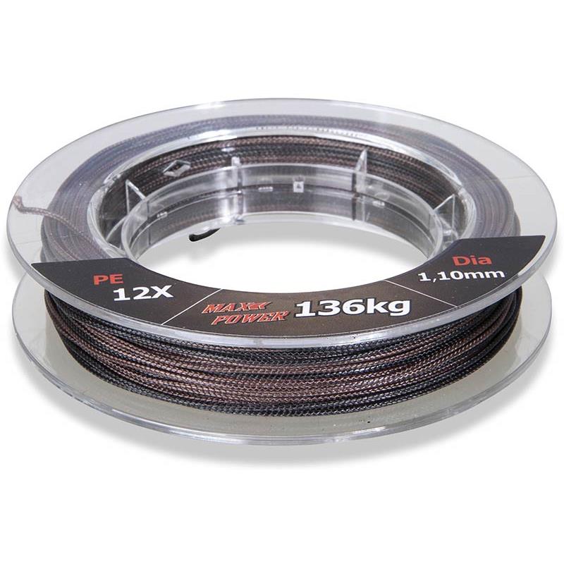 Tresse À Bas De Ligne Unicat Camou X Braid Leader - 25M