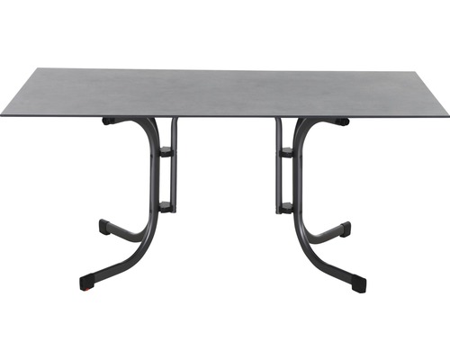 Tuintafel Sola 160x90 cm staalgrijs opvouwbaar