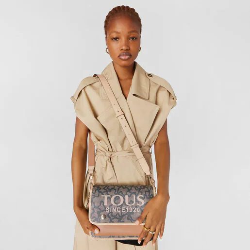 Bolsa de ombro média Audree preta da Kaos Icon