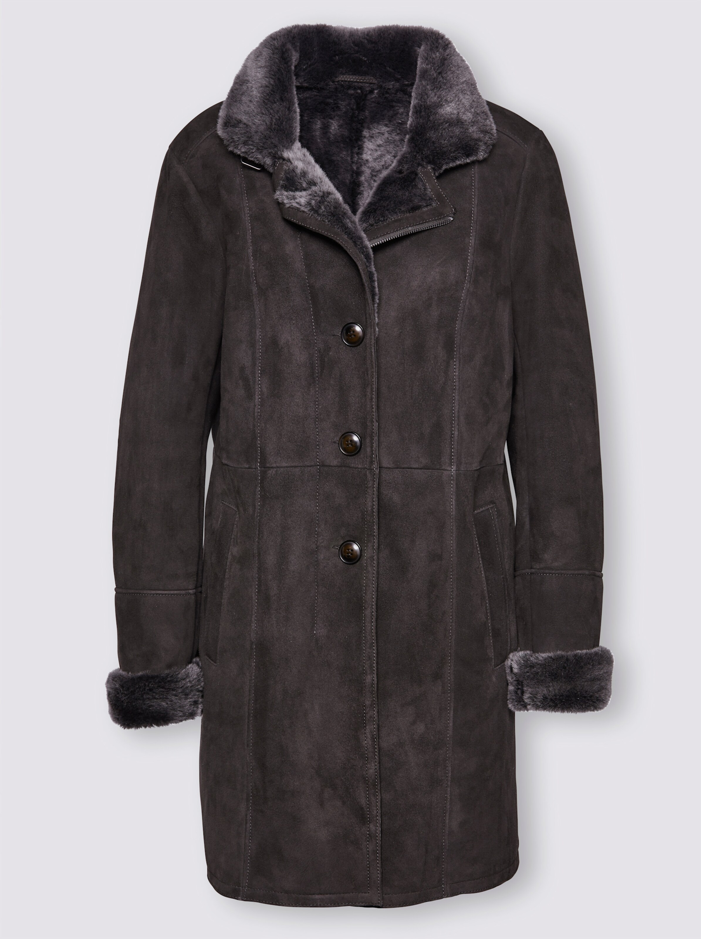 Lammfell-Jacke