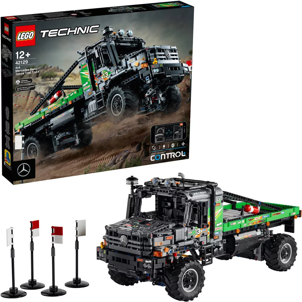 LEGO®TECHNIC 42129 - LE CAMION D’ESSAI 4X4 MERCEDES-BENZ ZETROS TELECOMMANDE