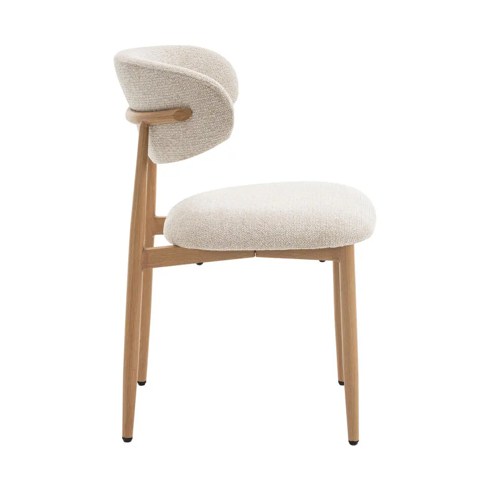 Celia Eetkamerstoelen Beige Naturel - Set van 4