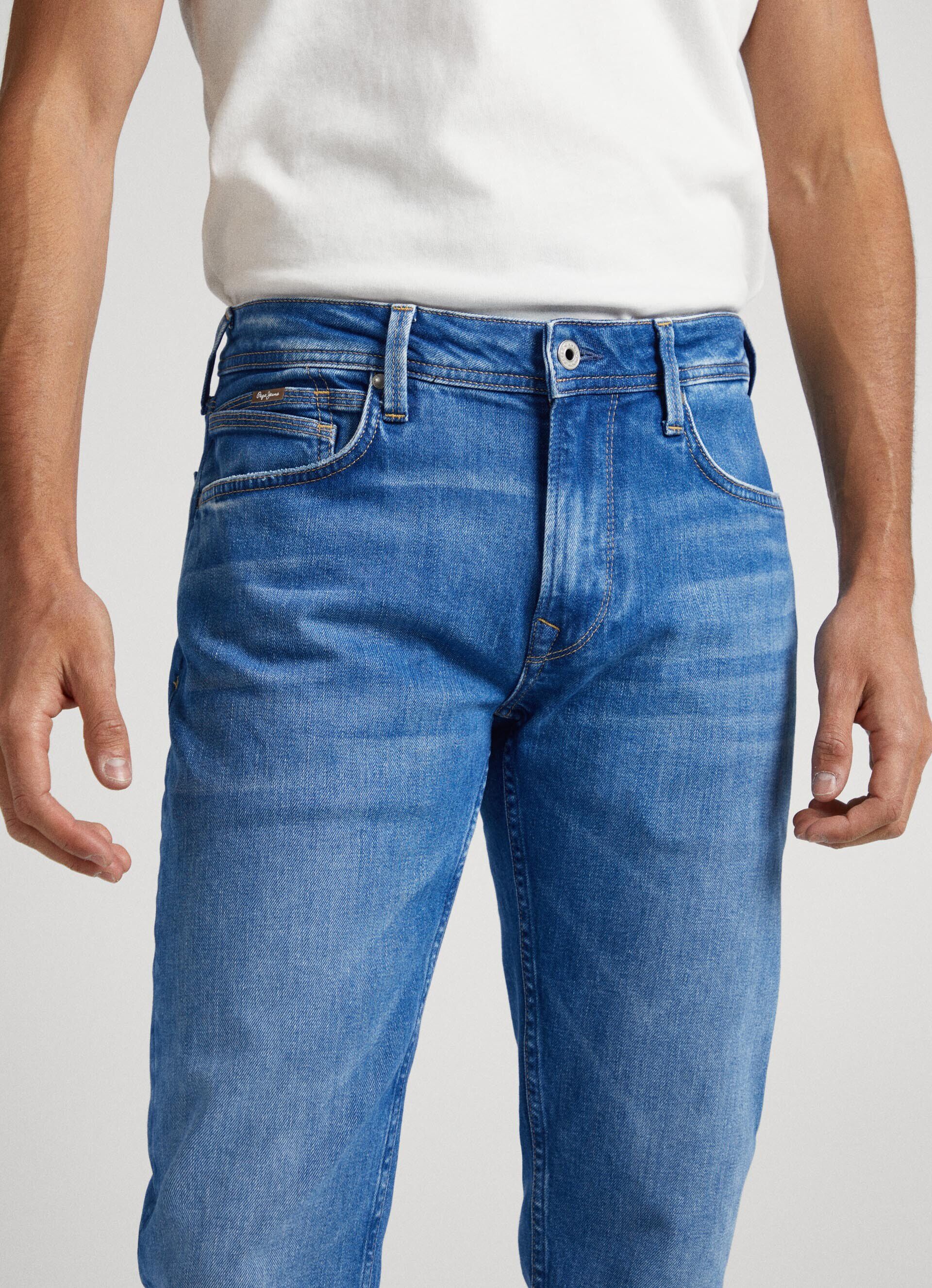 Calça jeans HATCH FIT SLIM de cintura média - jeans