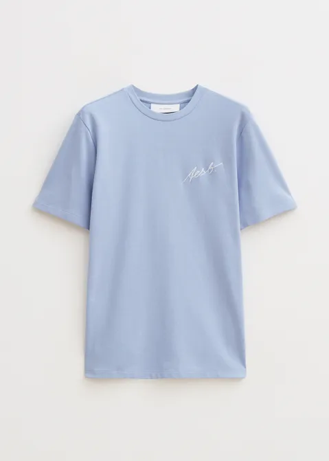 T-shirt met merk print paars (LAV)