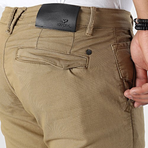 Pantalon Chino Irwix Beige Foncé