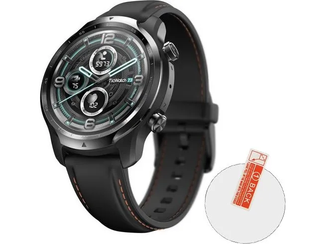 Mobvoi TicWatch Pro 3 Ultra - 47 mm - skyggesort - smart ur med bånd - fluororubber - display 1.4