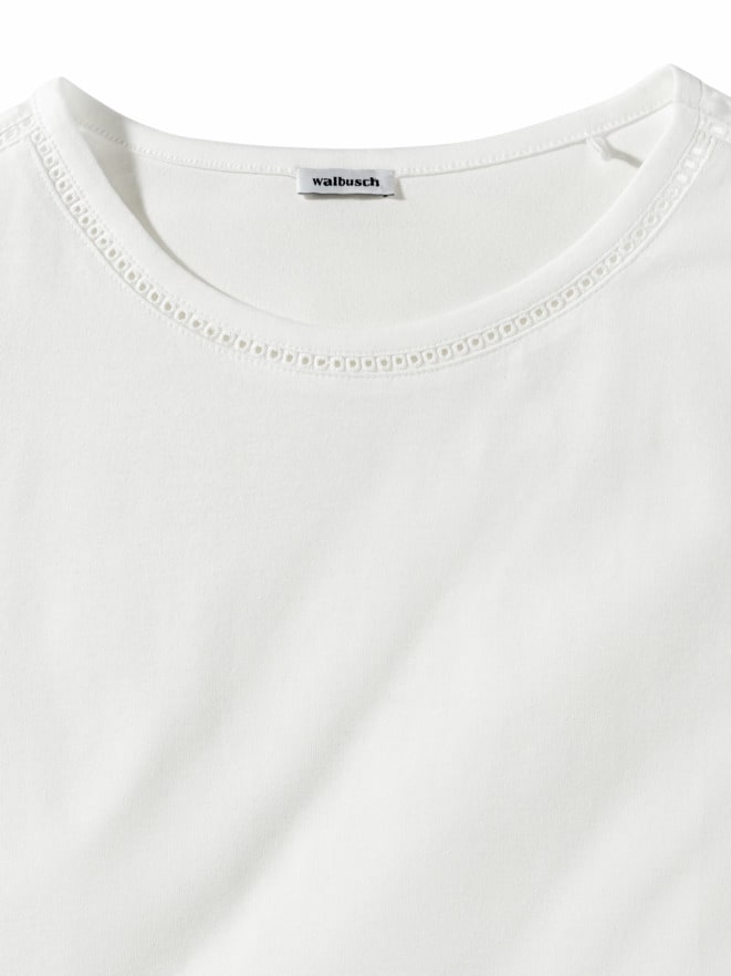 Modalmixshirt Stickereibändchen