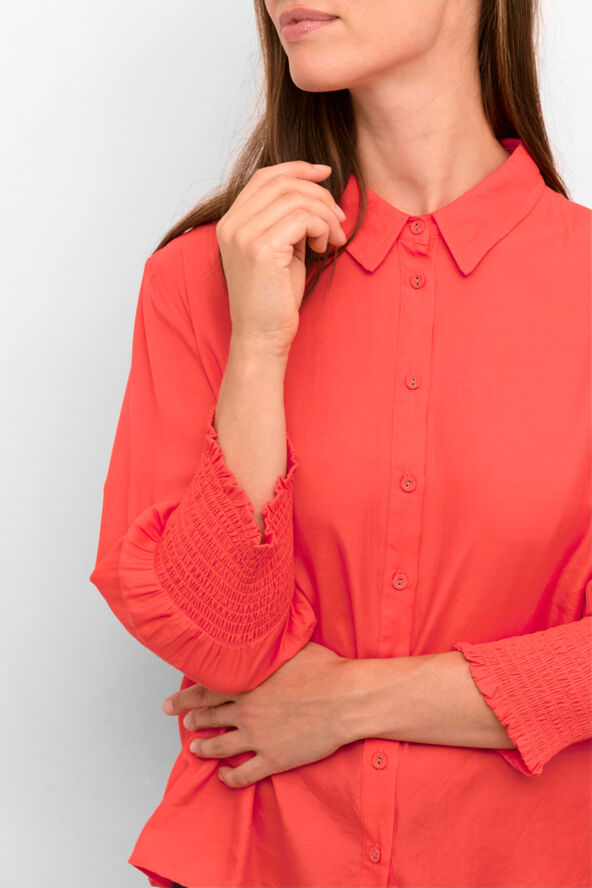 Cream NolaCR Shirt Hot coral