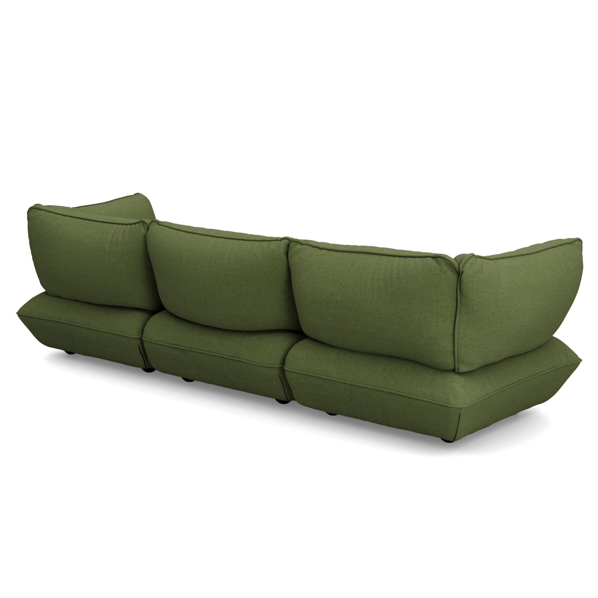 3-zitsbank Sumo boucle grecycled leaf green