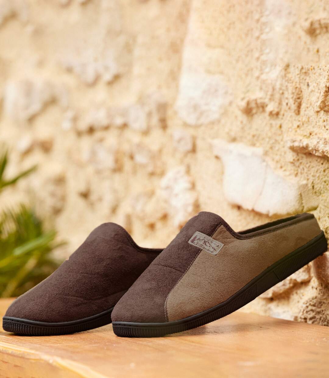 Chaussons en Suédine Doublés Polaire