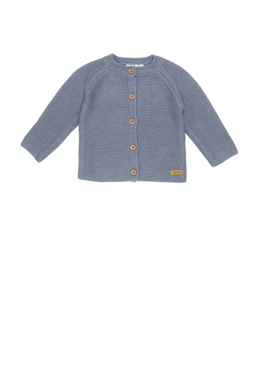 Little Dutch gebreide baby vestje blauw
