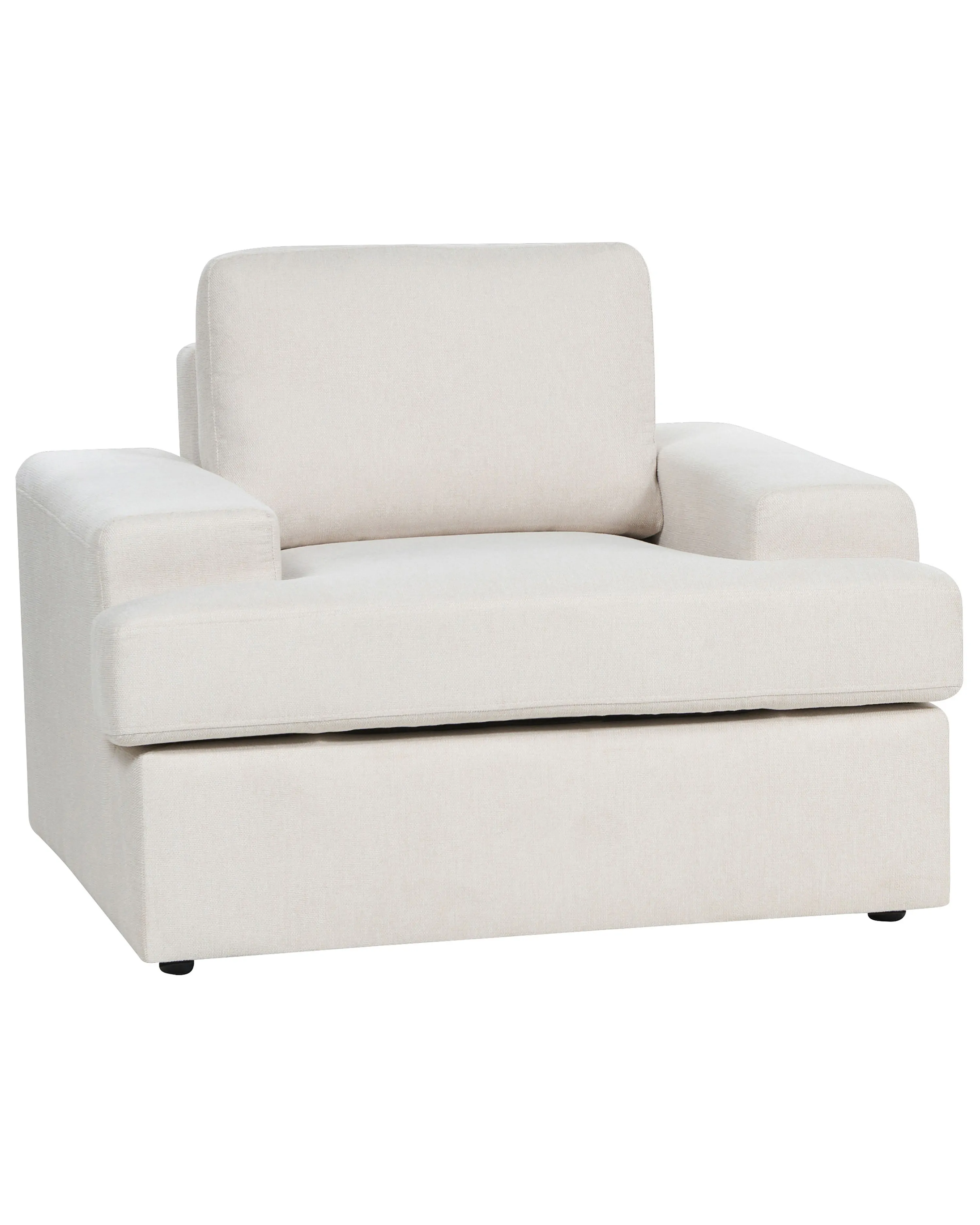 Set van 2 fauteuils ALLA Stof Lichtbeige