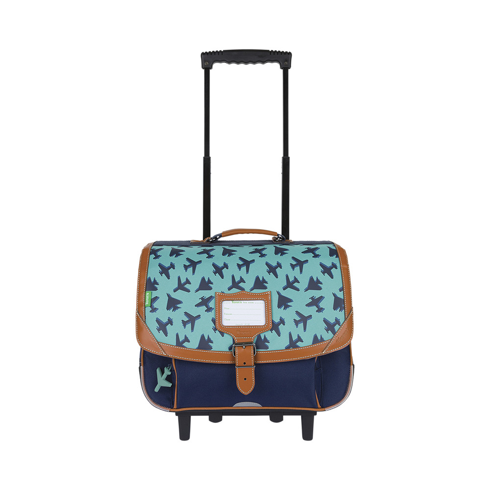 Cartable trolley Diego bleu