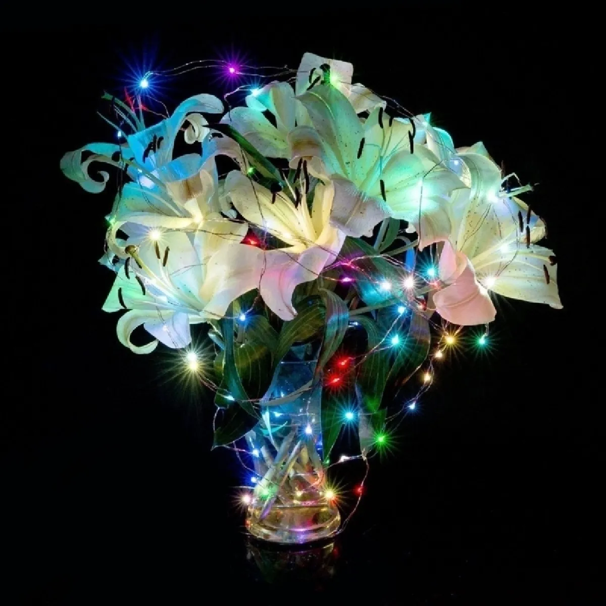 Wewoo Guirlande USB LED 10 m - Argent