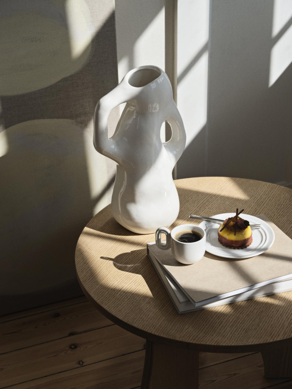 Broste Copenhagen Stevns gebaksbordje Ø15 Chalk White