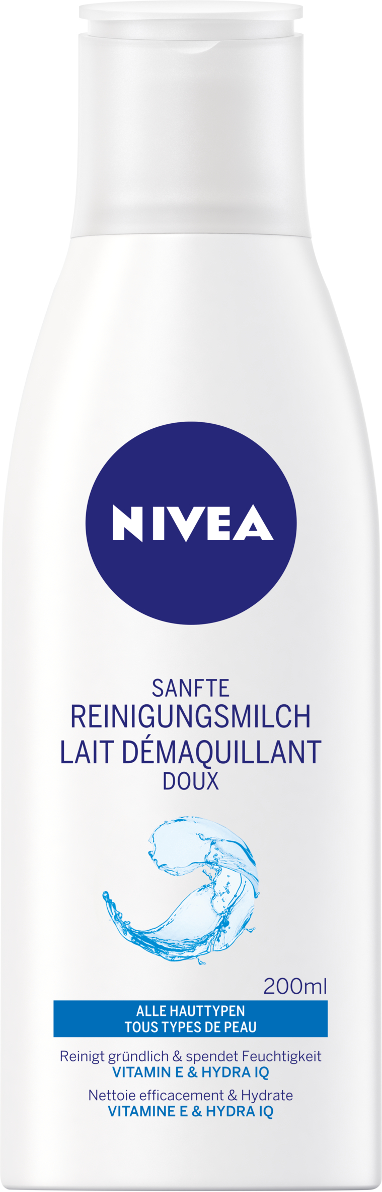 Nivea Reinigungsmilch<br>200 ml, Milch, sanft
