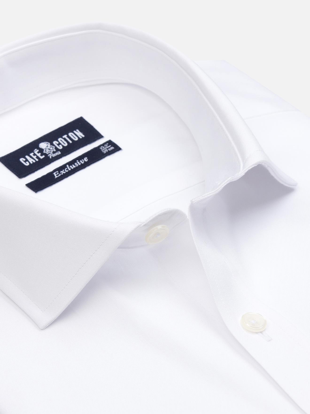 Chemise en pin point blanc
